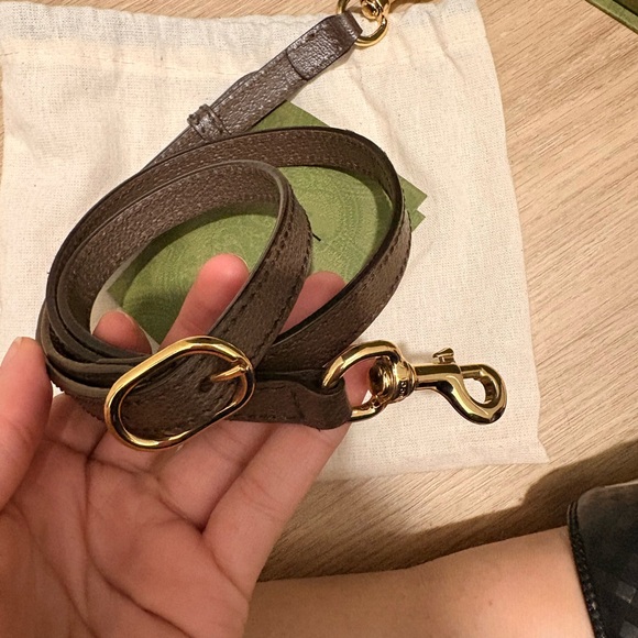 Gucci Beige and Brown Mini Bag with Red and Green Stripe - Picture 4 of 15